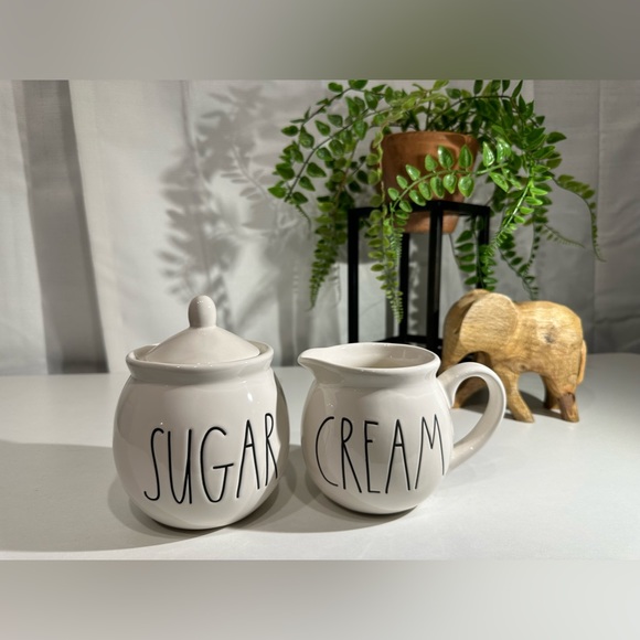 Rae Dunn Magenta Ceramic Cream & Sugar Set - Picture 6 of 9